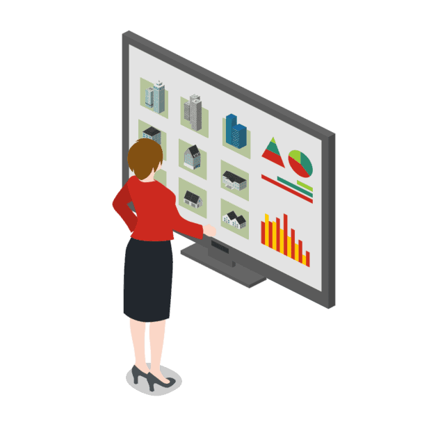 Dashboard for an overview of the real estate portfolio